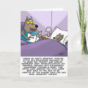 Carte de voeux drôle Wolf