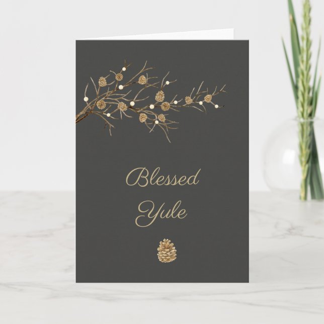 Carte de voeux du Bienheureux Yule Sabbat (Devant)