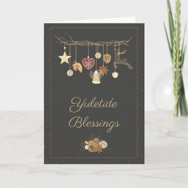 Carte de voeux du Bienheureux Yule Sabbat (Devant)