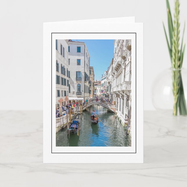 Carte de voeux du canal de Venise (Devant)