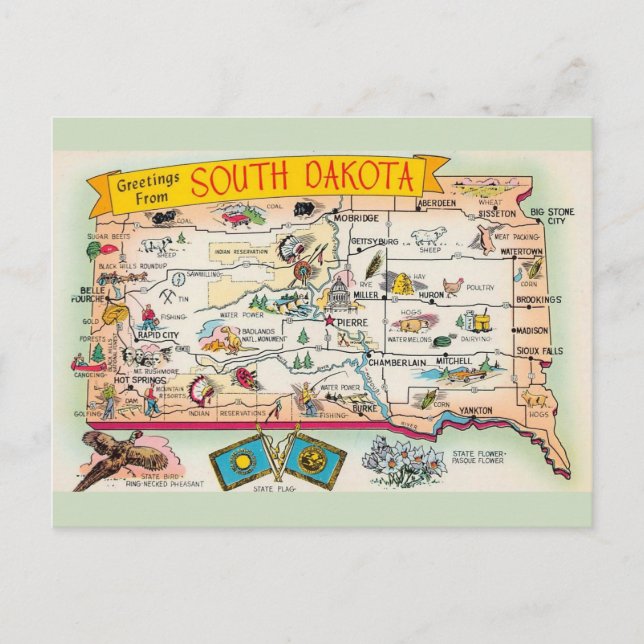 Carte de vœux du Dakota du Sud (Devant)