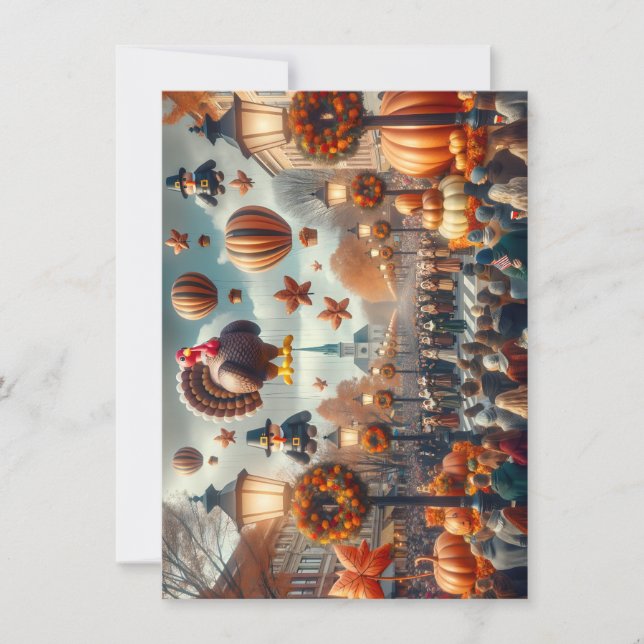 Carte de voeux du défilé de Thanksgiving (Devant)