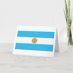 Carte de voeux du drapeau argentin