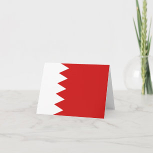 Carte de vœux du drapeau de Bahreïn