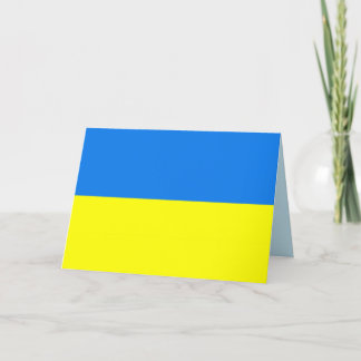 carte de voeux du drapeau ukrainien