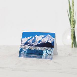 Carte de vœux du glacier Hubbard, Alaska