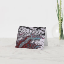 Carte de voeux du glacier Susitna
