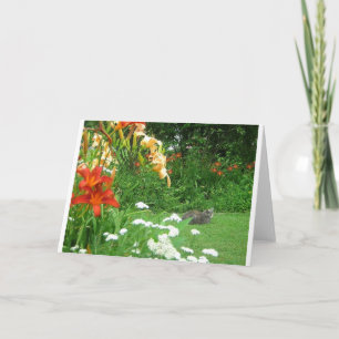 Carte de voeux du jardin d'été