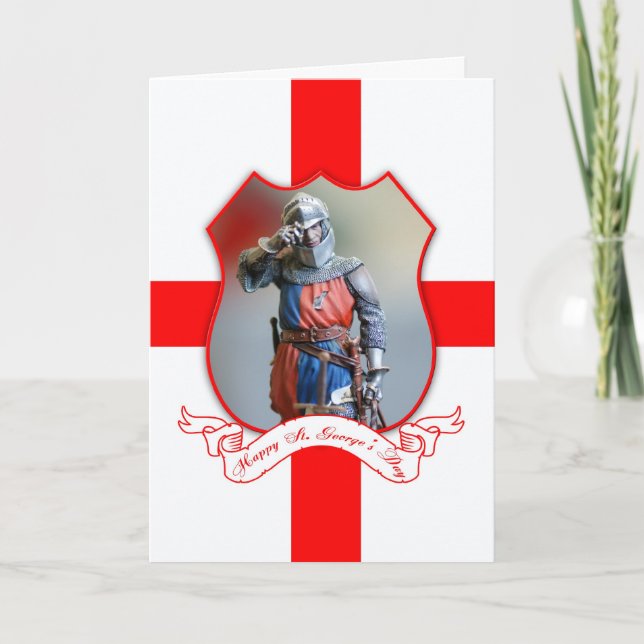 Carte de voeux du jour de St George avec le (Devant)