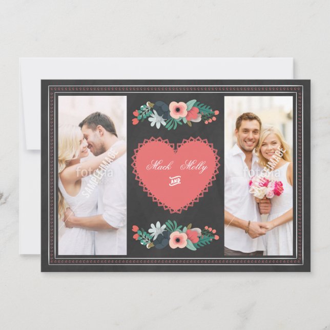 Carte de voeux du jour de Valentines (Devant)