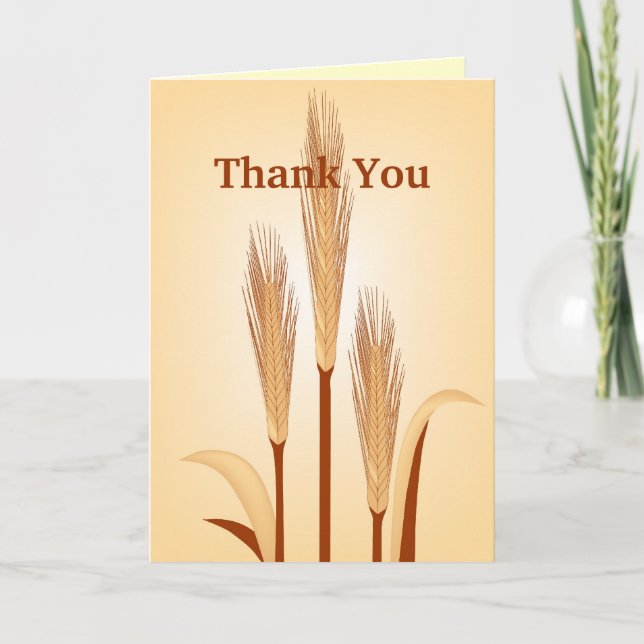 Carte de voeux du Merci de blé Thanksgiving (Devant)