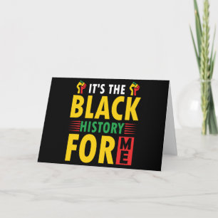 Carte de voeux du mois de l'histoire noire pliée