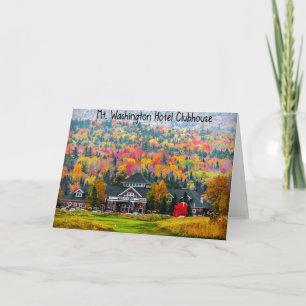 Carte de voeux du Mt. Washington Hotel Clubhouse