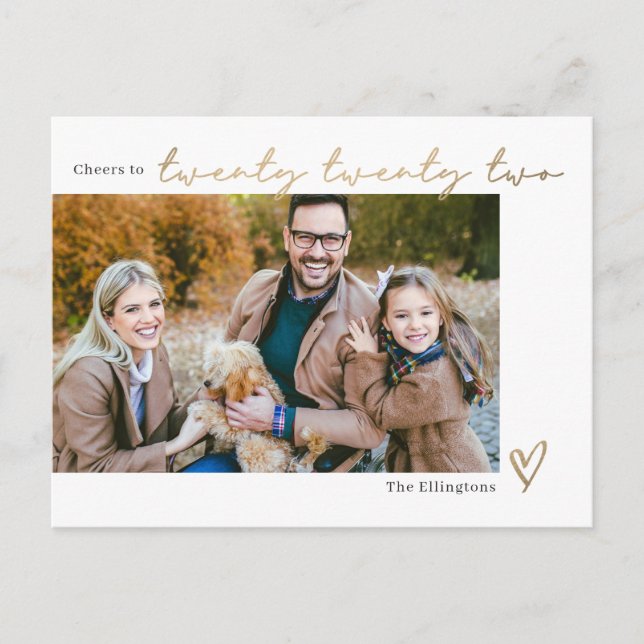 Carte de vœux du Nouvel An à orthographe modifiabl (Devant)