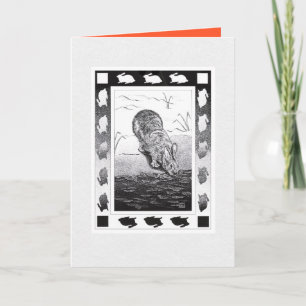 Carte de voeux du Nouvel An du lapin vietnamien