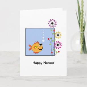 Carte de vœux du Nouvel An persan Norooz joyeux -
