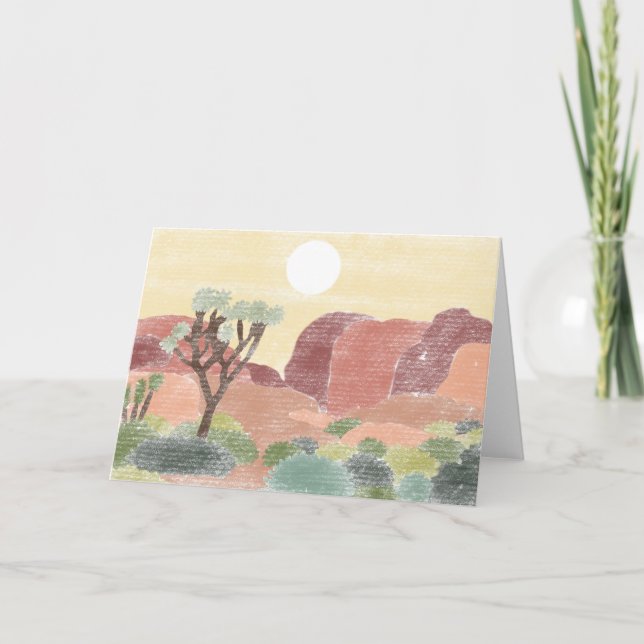 Carte de voeux du parc national Joshua Tree tirée  (Devant)