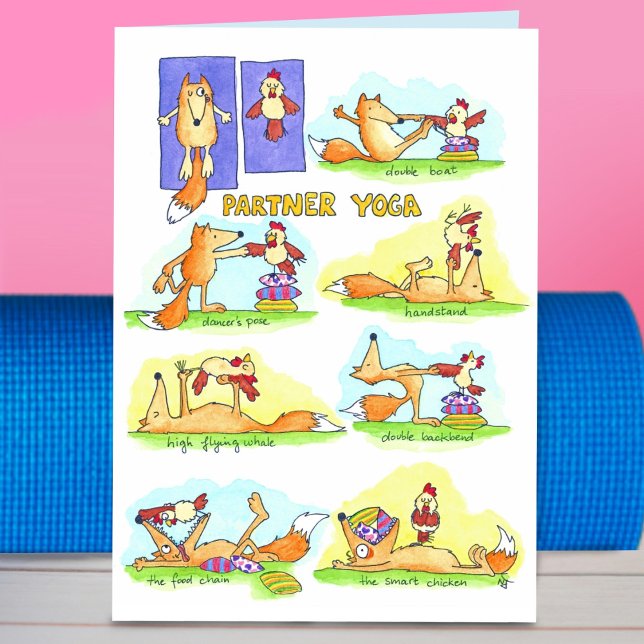 Carte de voeux du partenaire Yoga par Nicole Janes (Créateur téléchargé)