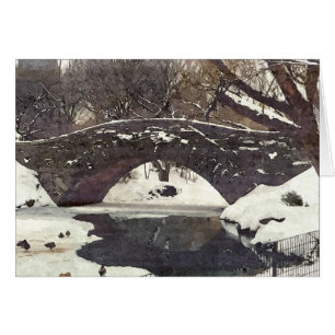 CARTE DE VŒUX DU PONT GAPSTOW EN HIVER
