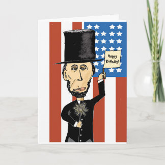 Carte de voeux du président Lincoln avec enveloppe
