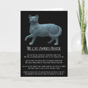 Carte de voeux du propriétaire de chats