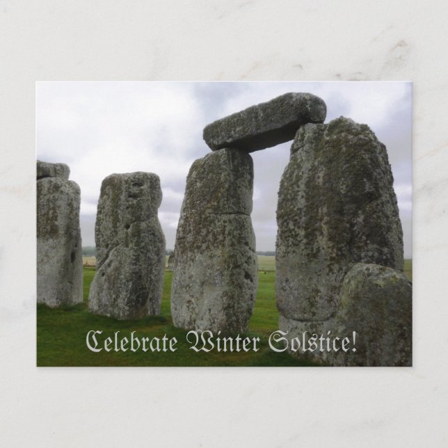 Carte de vœux du solstice d'hiver (Devant)