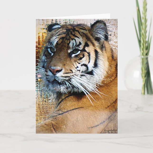 Carte de voeux du tigre I (Devant)