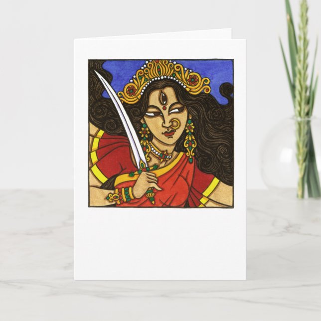 Carte de voeux Durga (Devant)