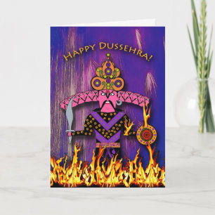 Carte de voeux Dussehra, Demon King Ravana