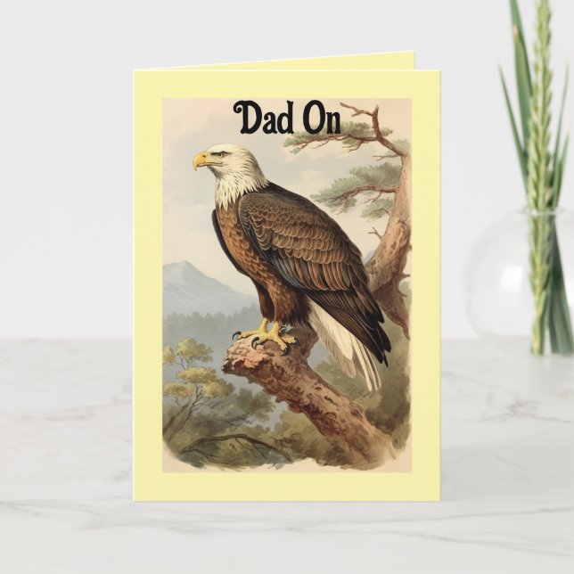 Carte de voeux Eagle Fête des pères (Devant)