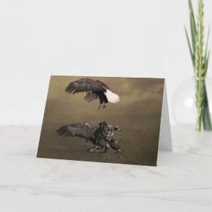 Carte de voeux Eagle Fly-by