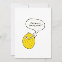 Carte de vœux Easy Peasy Lemon What?!