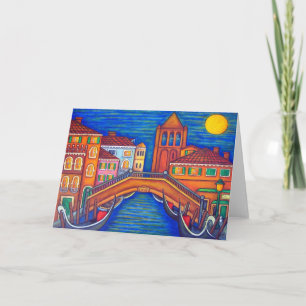 Carte de voeux éclairée par la lune de San Barnaba