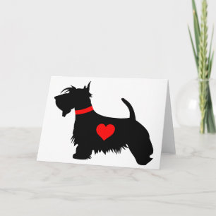 Carte de voeux écossaise pour le coeur