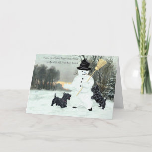 Carte de voeux écossaise Terrier