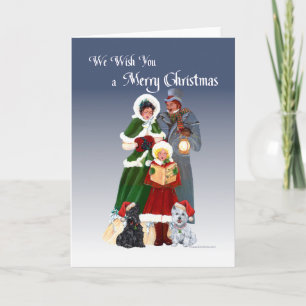 Carte de voeux écossaise Terrier