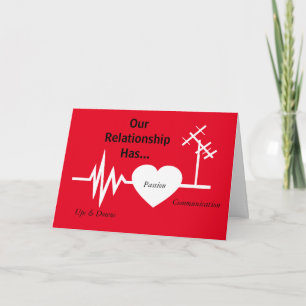 Carte de voeux électrique de passion d'amour de