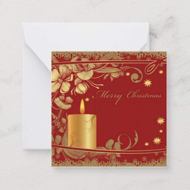 Carte de vœux élégante de Noël (Devant)