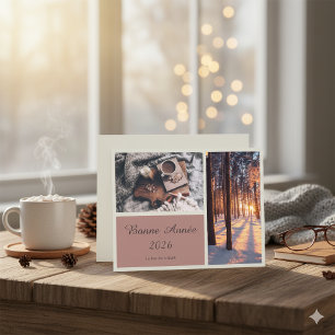 Carte de vœux élégante pour le Nouvel An 2026 Bonn