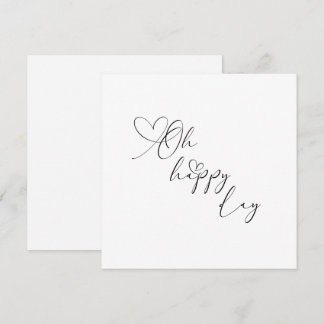 Carte de vœux embellie Oh Happy Day Heart