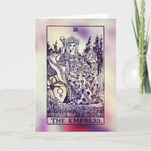 Carte de voeux Empress Tarot Card
