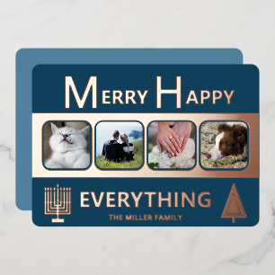 CARTE DE VŒUX EN ALUMINIUM 