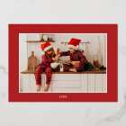 2 photos croient en Noël magique famille rouge