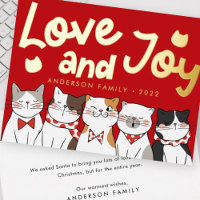 Amour & Joie Chats Mignons Drôles Modernes qui cha