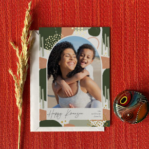 Carte De Vœux En Aluminium Arch Boho   Photo verticale Kwanzaa
