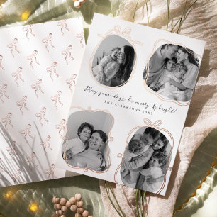 Carte De Vœux En Aluminium Arcs de Portrait de Famille Fantaisiste