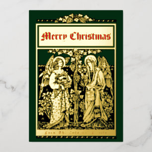 Carte De Vœux En Aluminium Arts vintages et artisanat Style Anges de Noël
