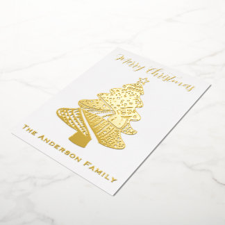 Carte De Vœux En Aluminium Beautiful Christmas Tree