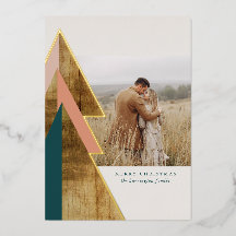 Bois rustique minimaliste Arbre de Noël Photo