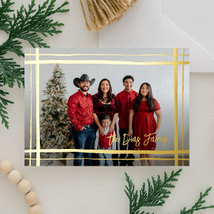 Carte De Vœux En Aluminium Cadre photo avec signature et emballage-cadeau